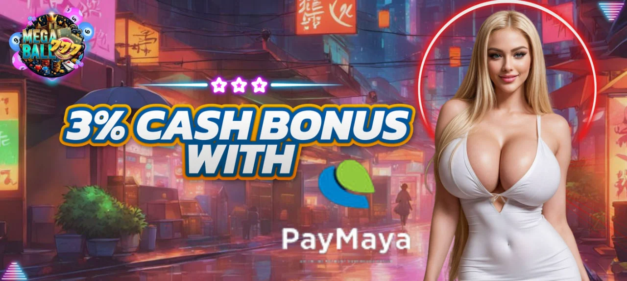 3% Cash In Bonus | MegaBall777 Casino Promotion